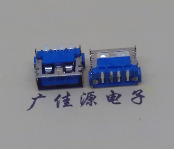 衡阳AF短体10.0接口 蓝色胶芯 直边4pin端子SMT