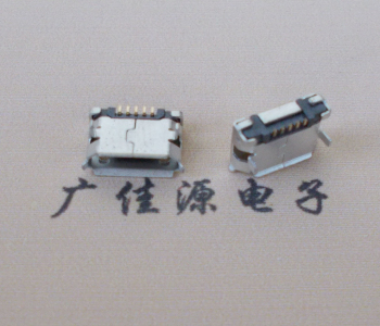 衡阳Micro USB卷口 B型(无柱）插板脚间距6.4普通端子