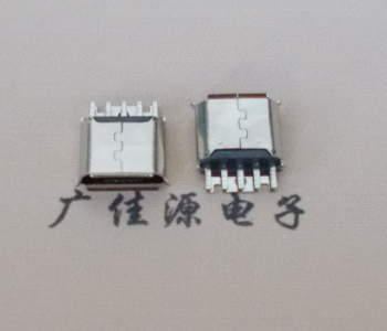 衡阳Micro USB母座 防水接口焊线夹板式悬空翻边