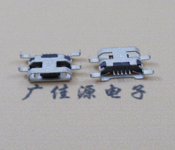 衡阳MICRO USB 5PIN接口 沉板1.6MM 四脚插板无导位