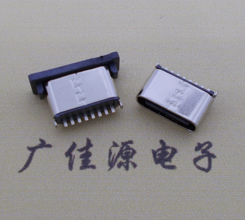 衡阳连接器TYPE-C8P母座直立式插座H=5.0mm