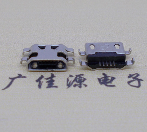 衡阳micro usb5p连接器 反向沉板1.6mm四脚插平口