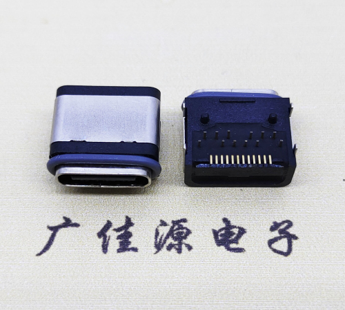 衡阳防水TYPE-C24Pin卧式母座. 额定电流3A电压20VV 