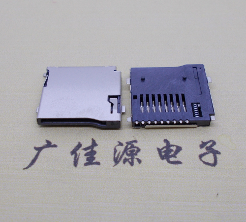 衡阳 厂家直销TF-卡座9p自弹网络储存卡座尺寸规格齐全