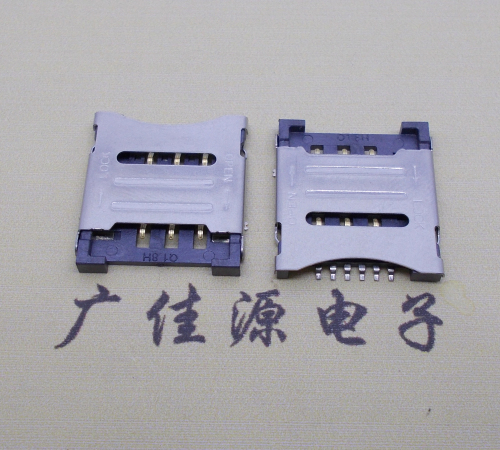 衡阳MICRO SIM 1.8H 6P 掀盖式卡座