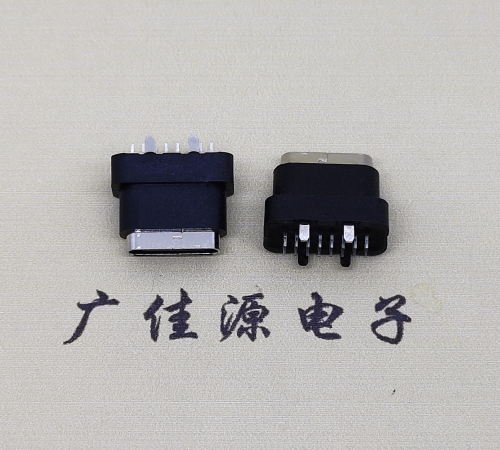 衡阳type c16pin防水连接器.点胶防水IPX7等级.立式接口母座
